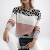 Ophélie | Elegáns leopárdmintás pulóver