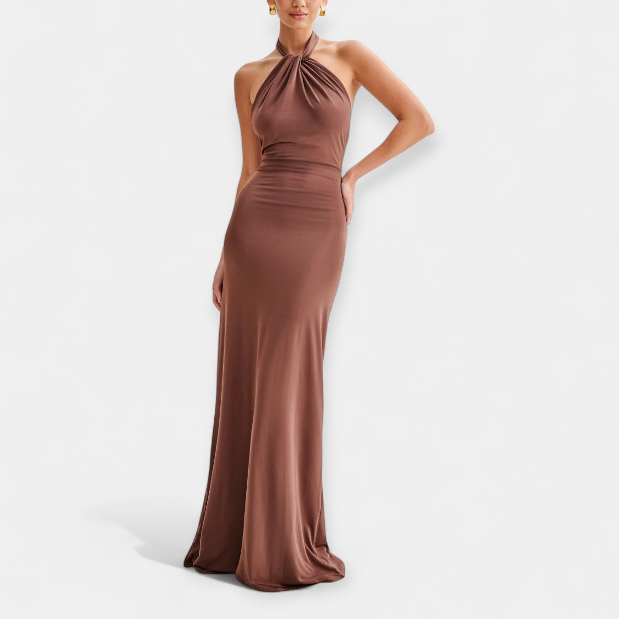 Filipa | Maksikleid csipkés nyakpánttal