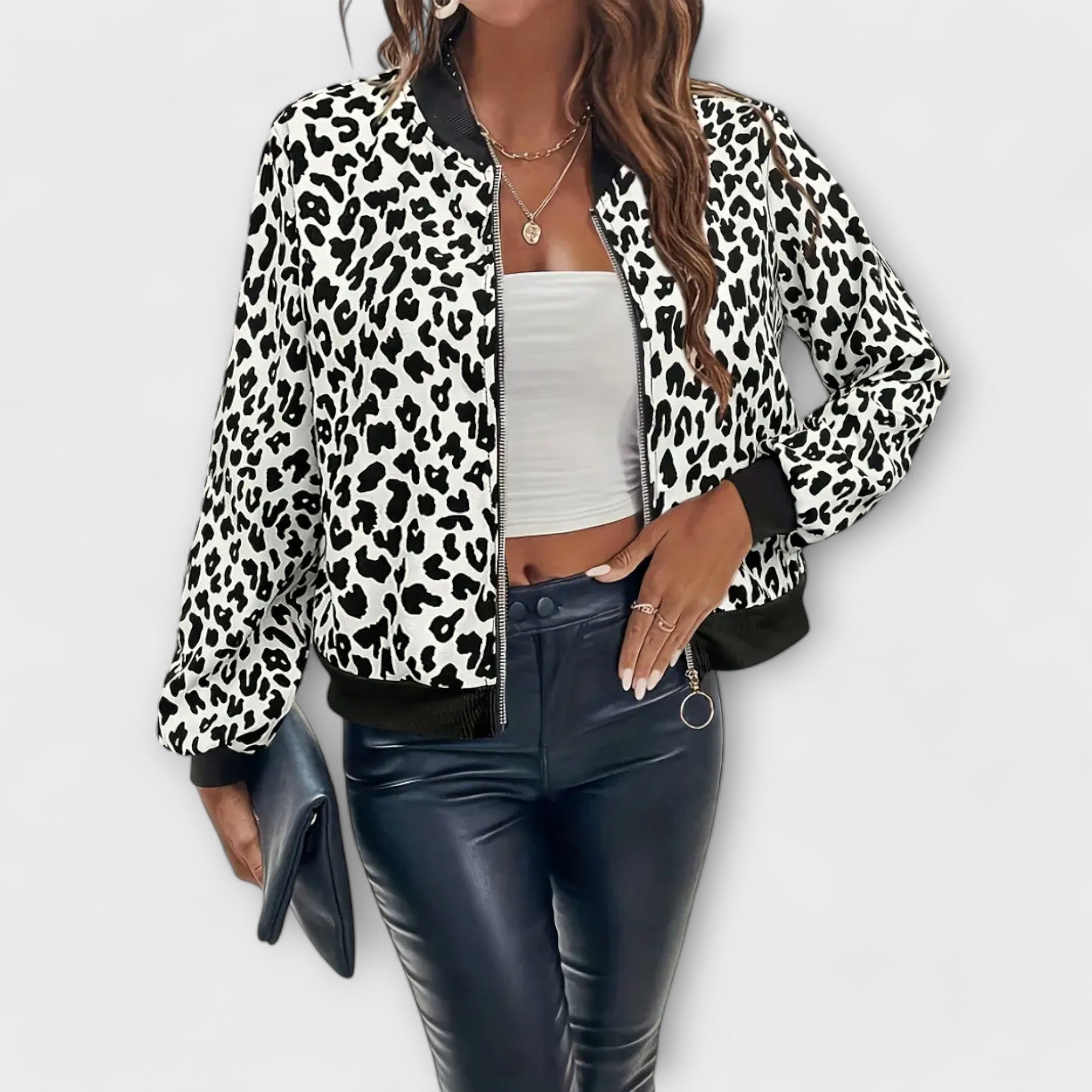 Raquel | Elegáns Leopárdmintás Dzseki