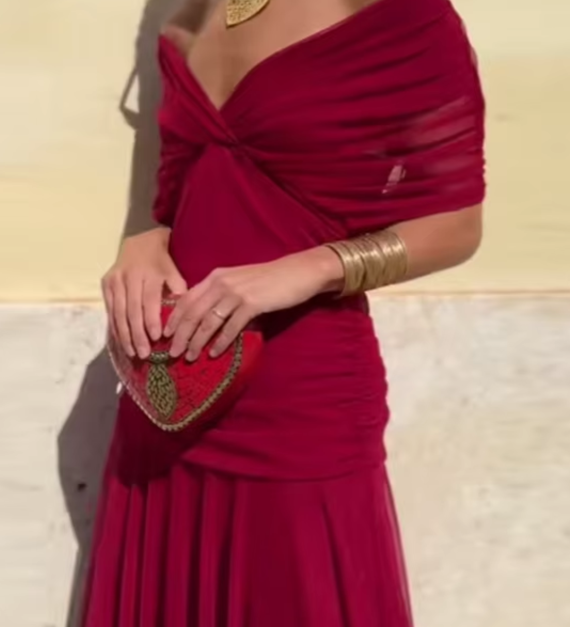Louise | Elegáns Maxi Ruha V-nyakkal