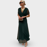 Louise | Elegáns Maxi Ruha V-nyakú