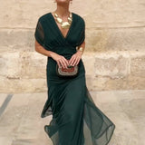 Louise | Elegáns Maxi Ruha V-nyakkal