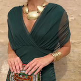 Louise | Elegáns Maxi Ruha V-nyakú