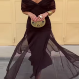 Louise | Elegáns Maxi Ruha V-nyakú