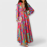 Irina | Lillelise mintás maxi ruha