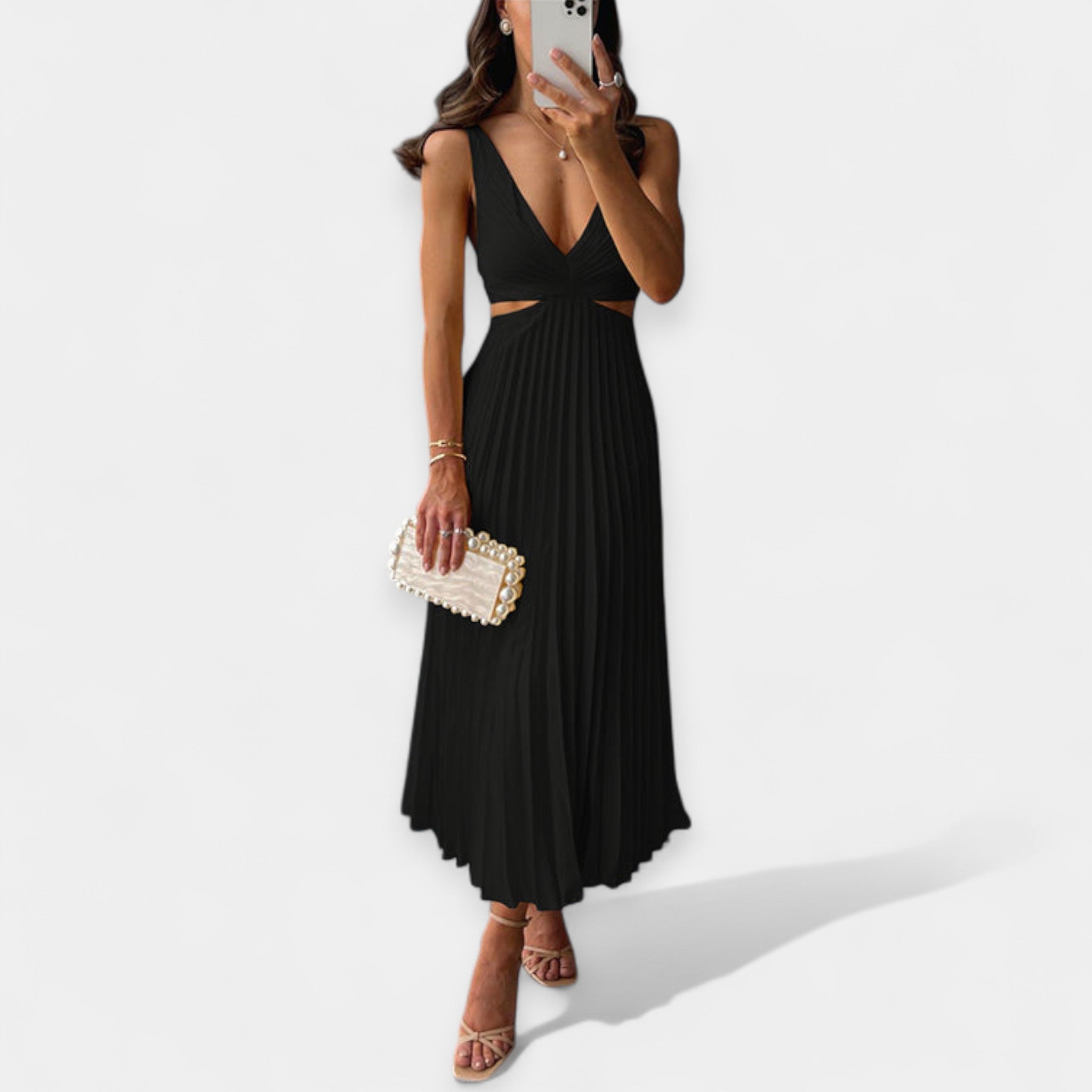 Adriana | Plisszírozott maxi ruha