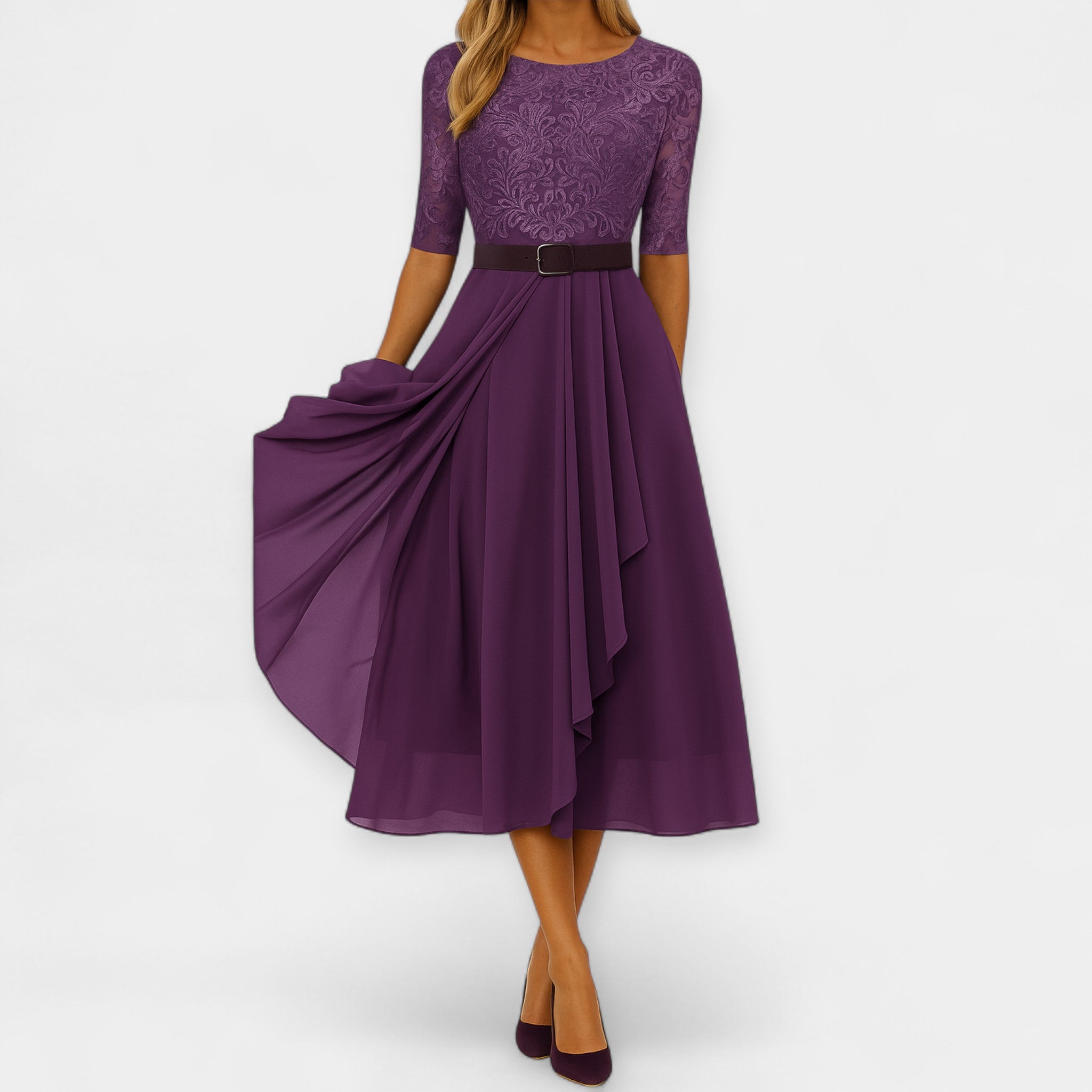 Elena | Elegáns midi ruha