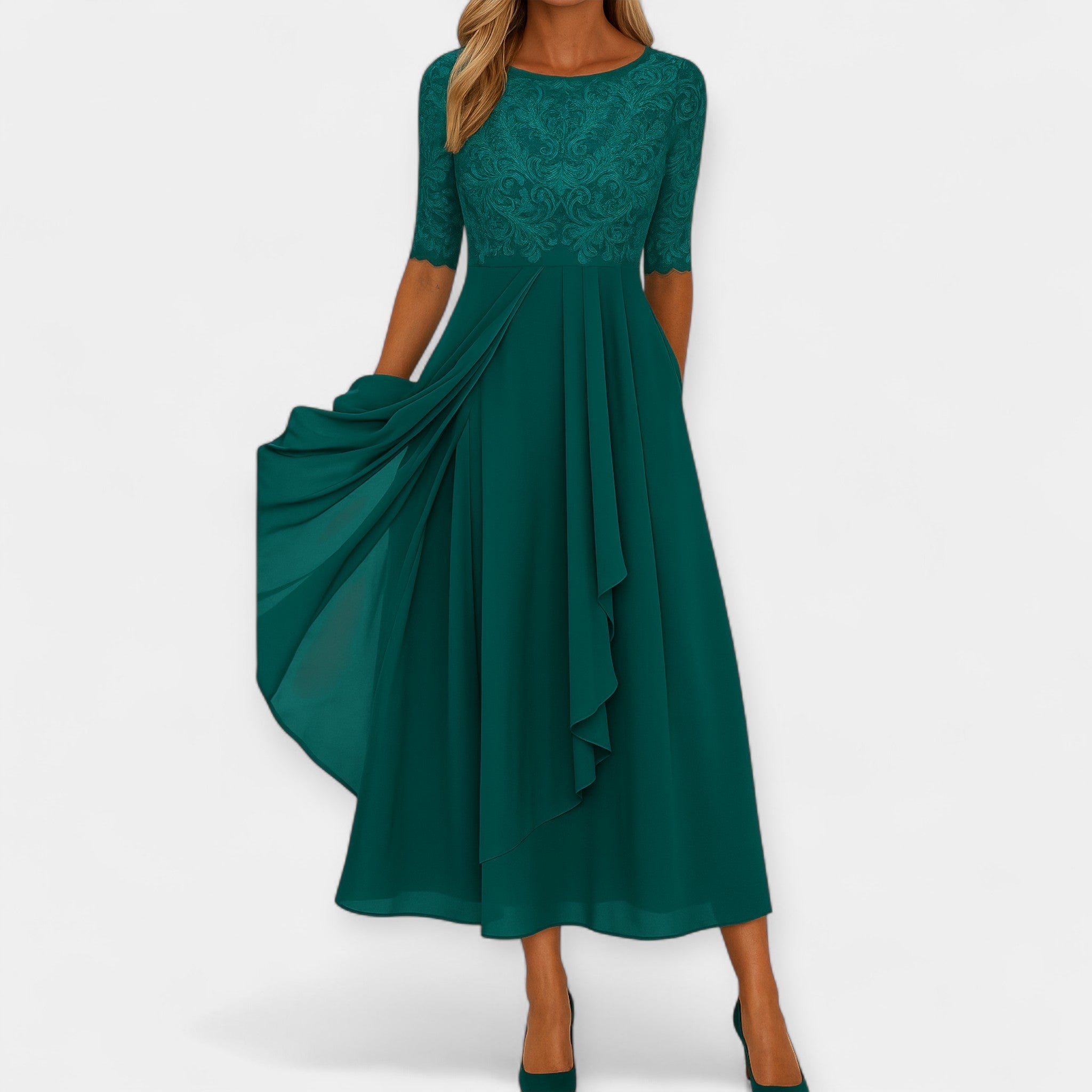 Elena | Elegáns midi ruha