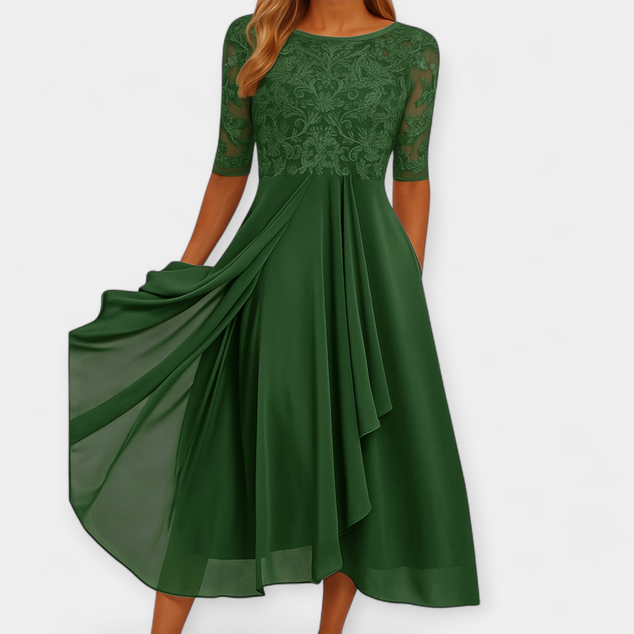 Elena | Elegáns midi ruha
