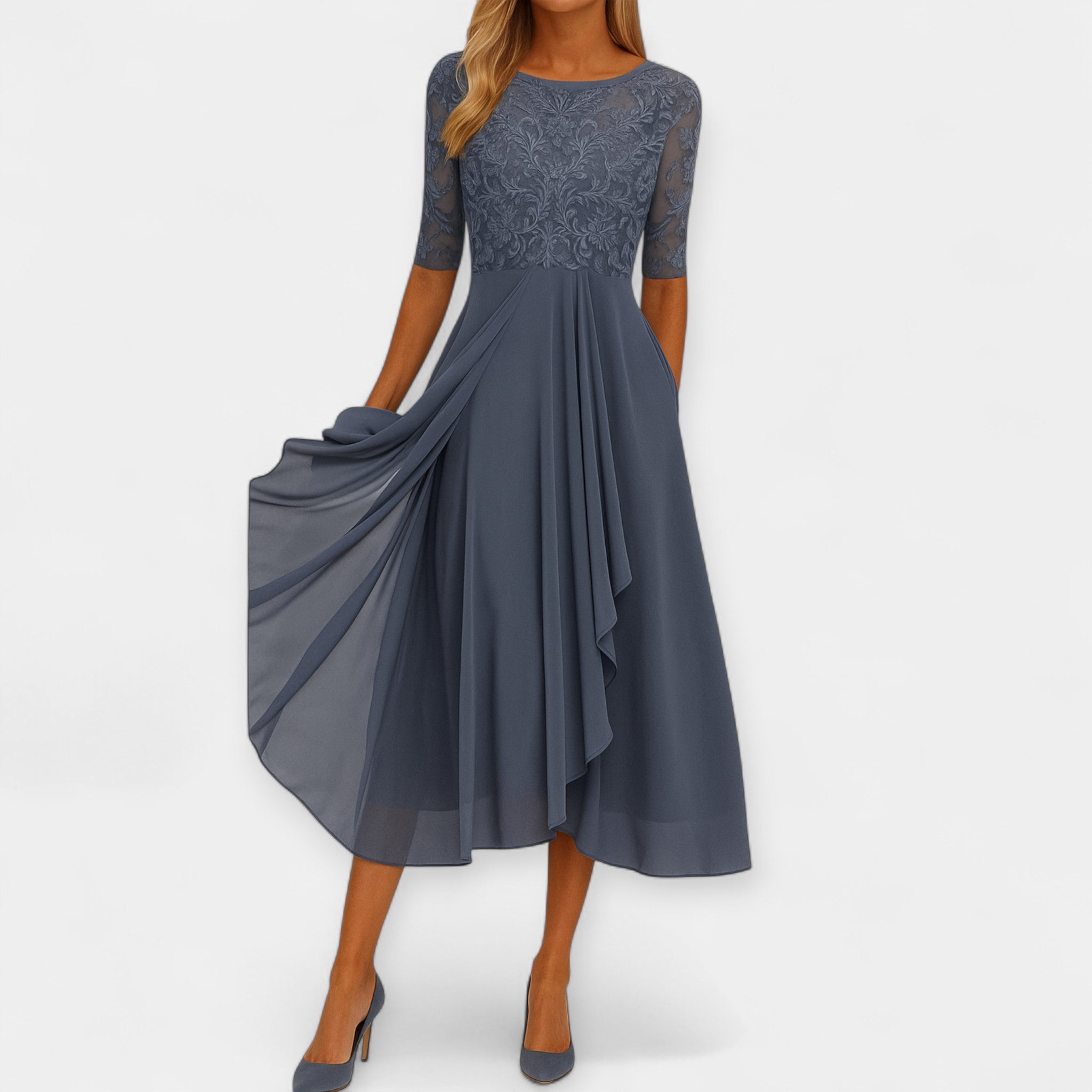 Elena | Elegáns midi ruha