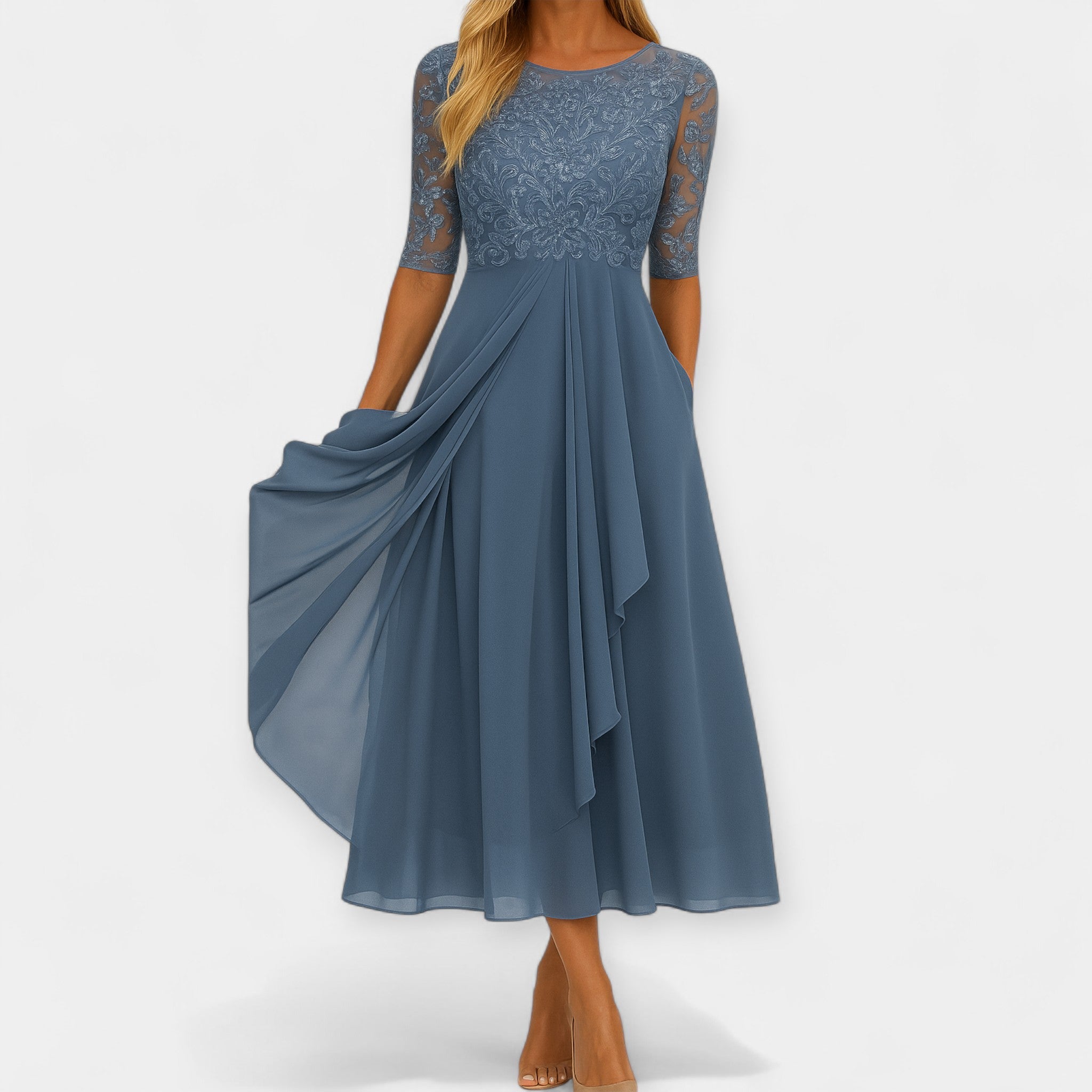Elena | Elegáns midi ruha