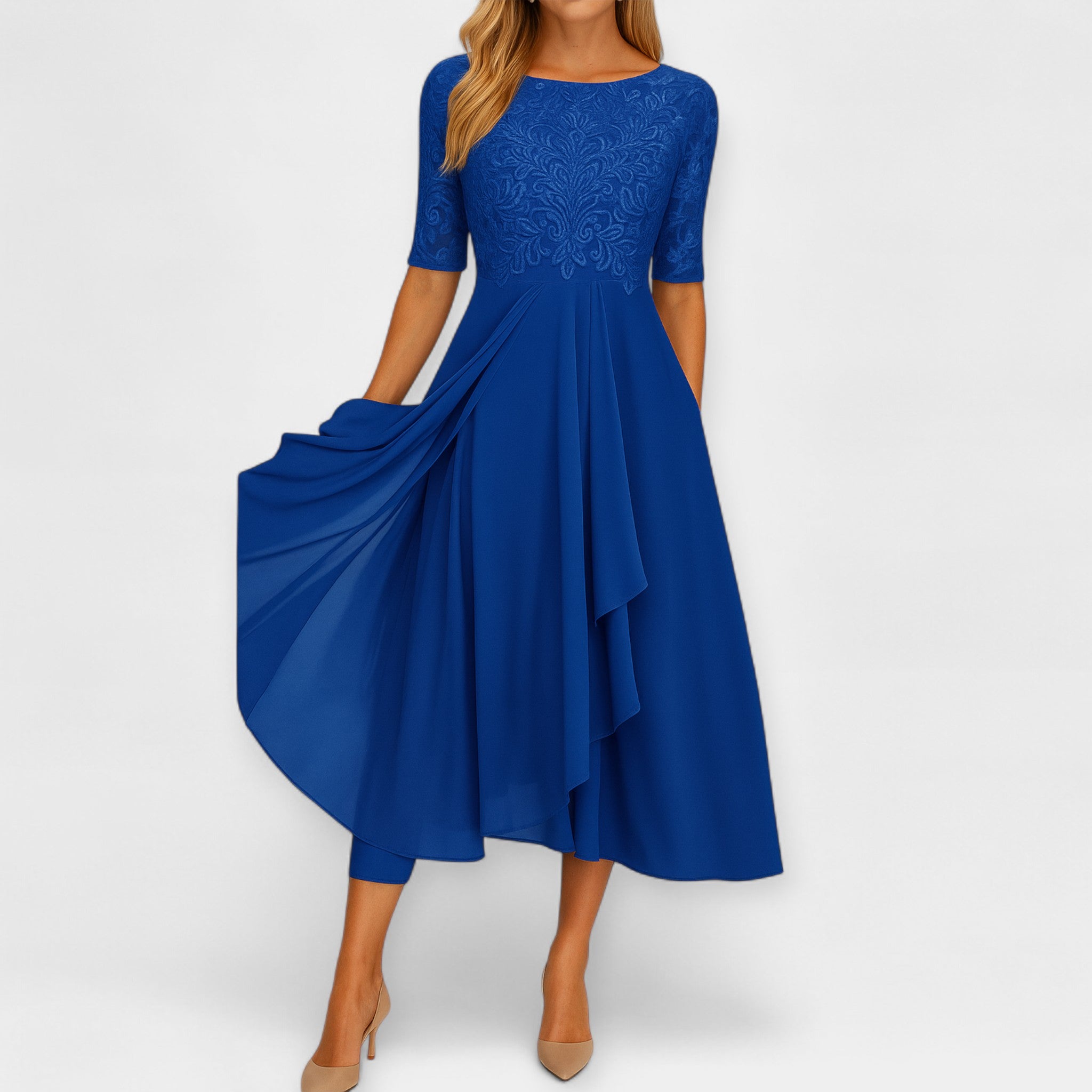 Elena | Elegáns midi ruha