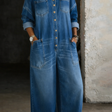 Sophia | Válltól Szabad Denim Ruha