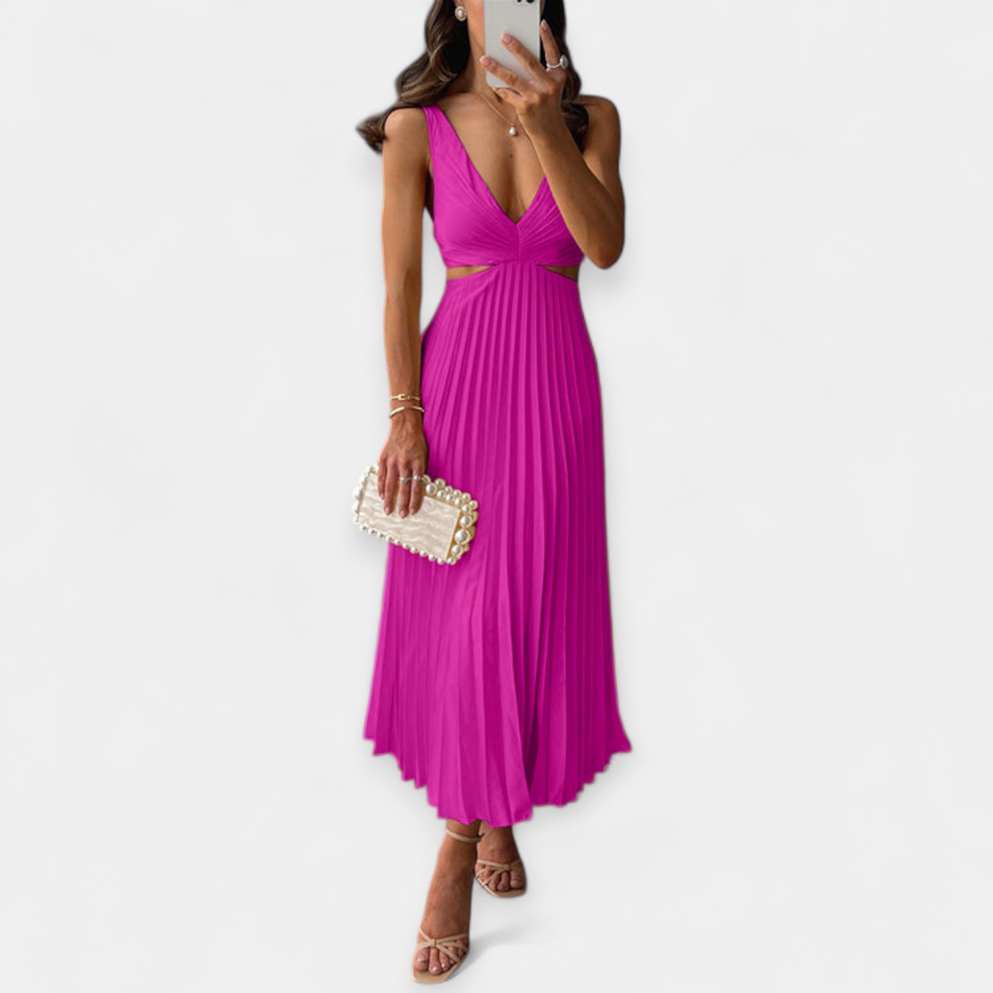Adriana | Plisszírozott maxi ruha
