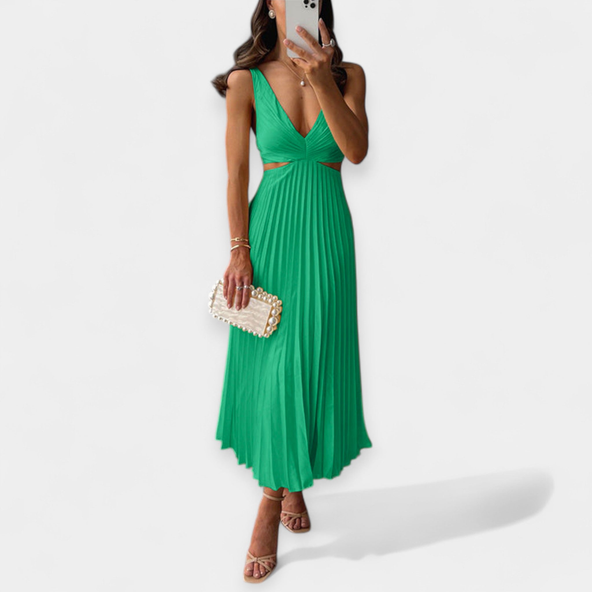 Adriana | Plisszírozott maxi ruha