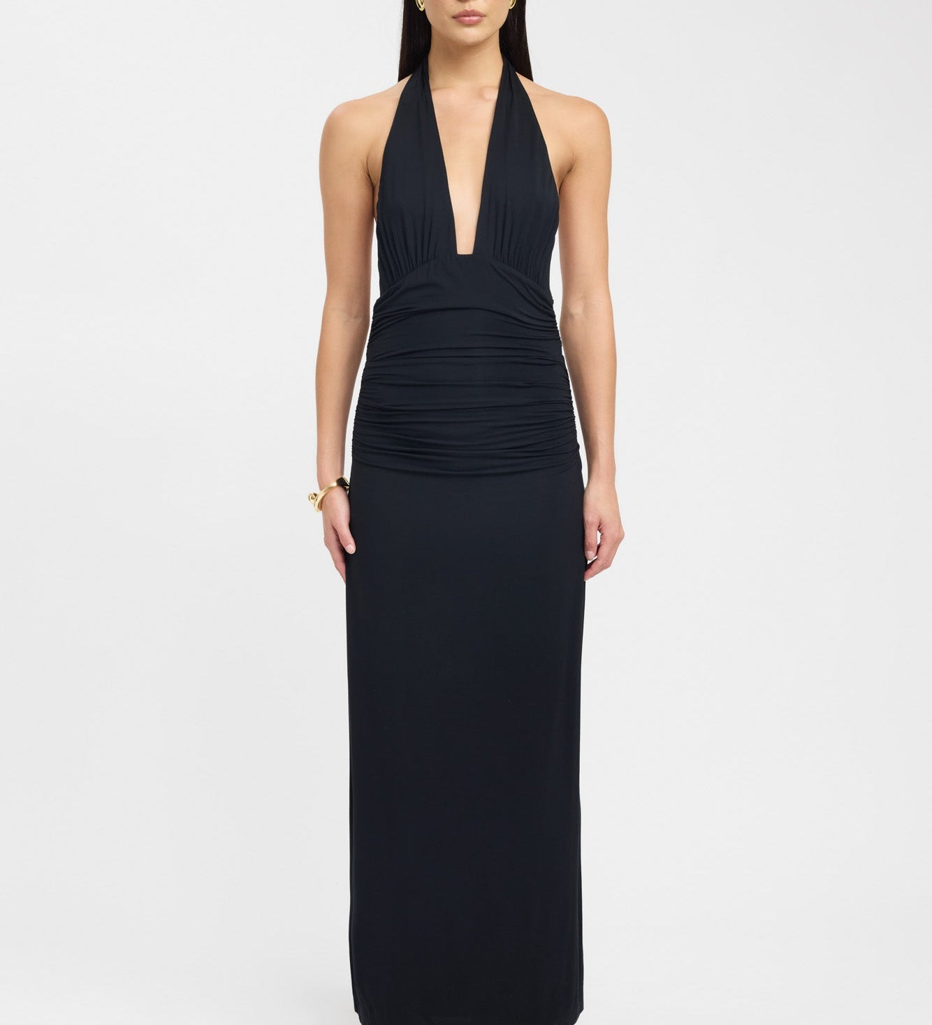 Lerata | elegáns maxi ruha nyakpánttal