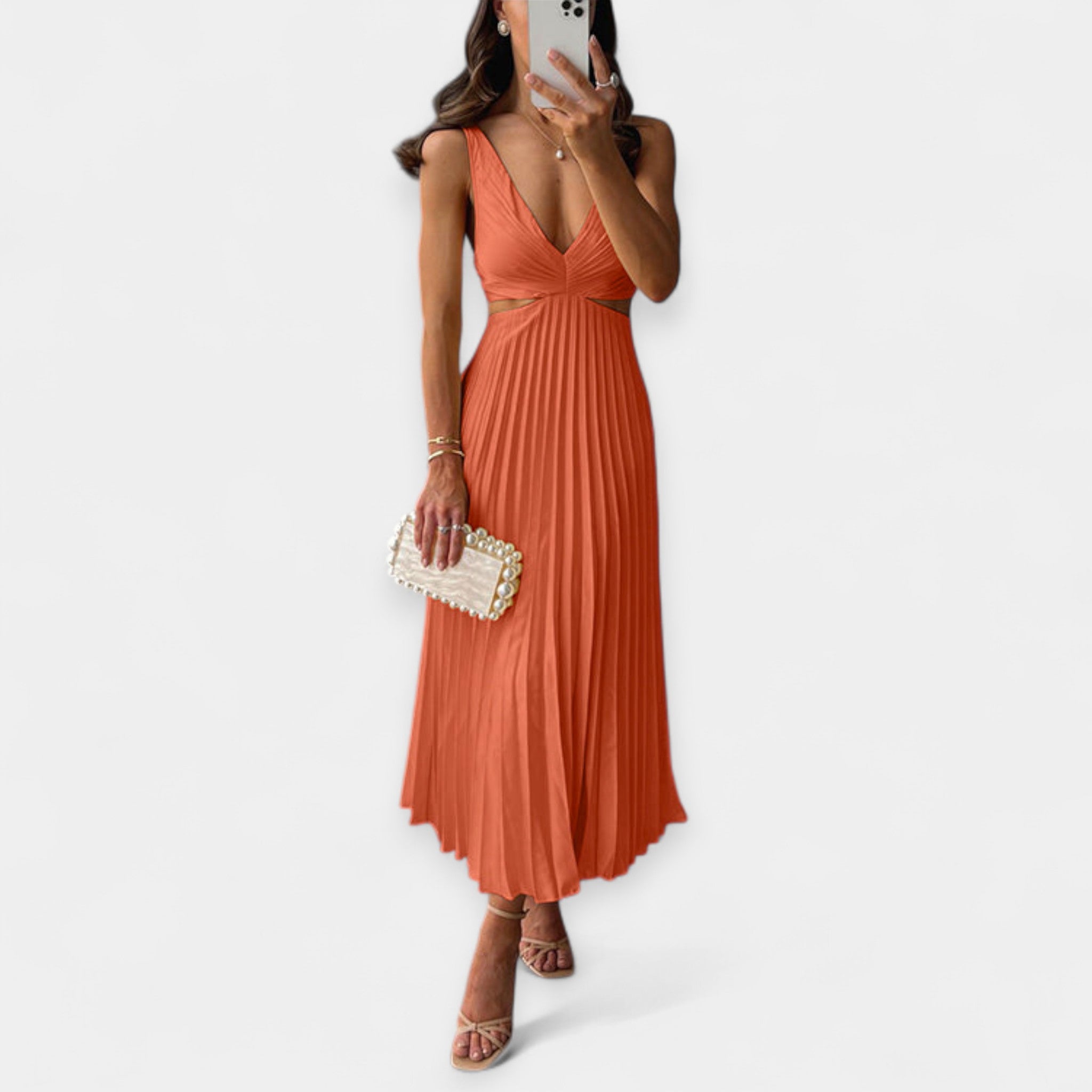 Adriana | Plisszírozott maxi ruha