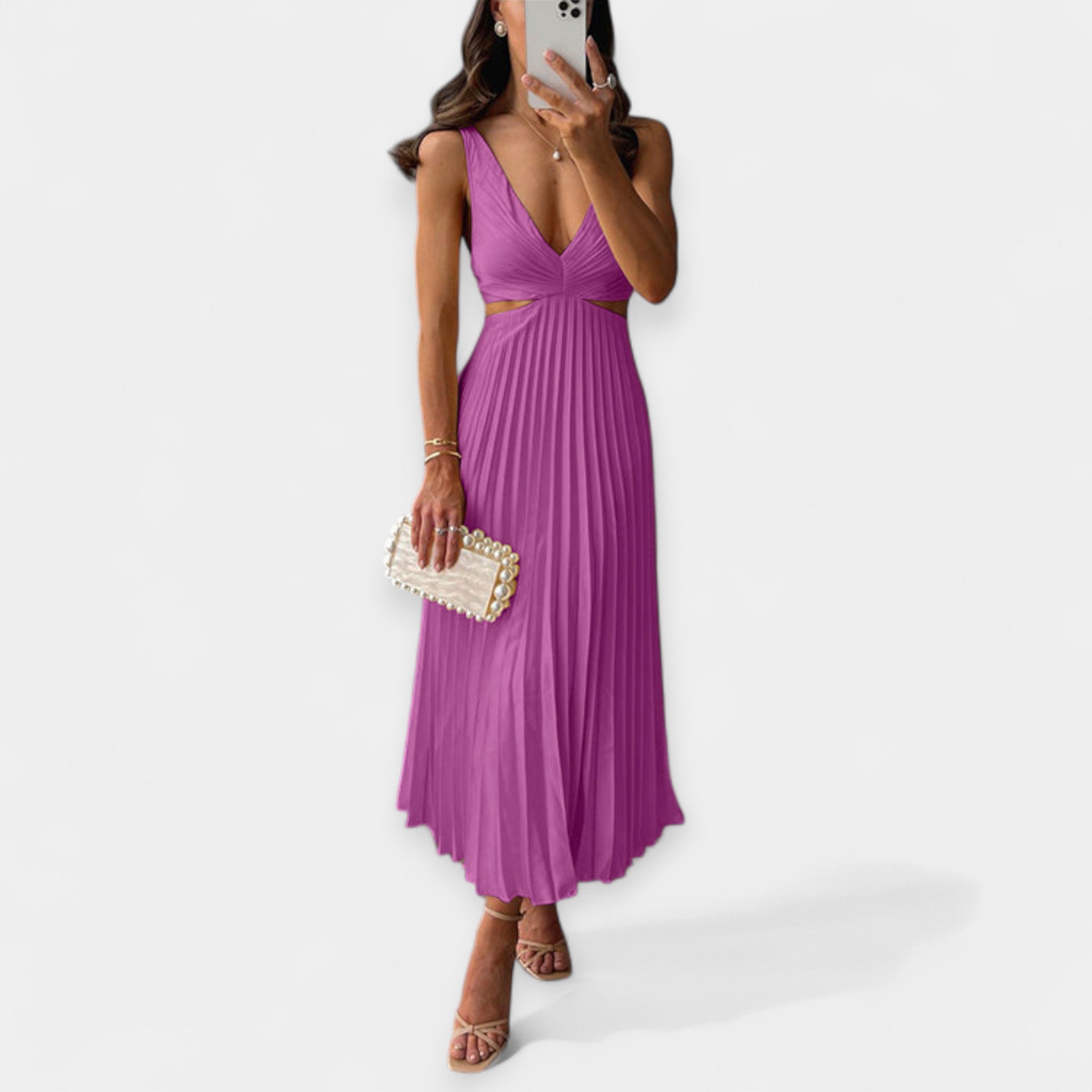 Adriana | Plisszírozott maxi ruha