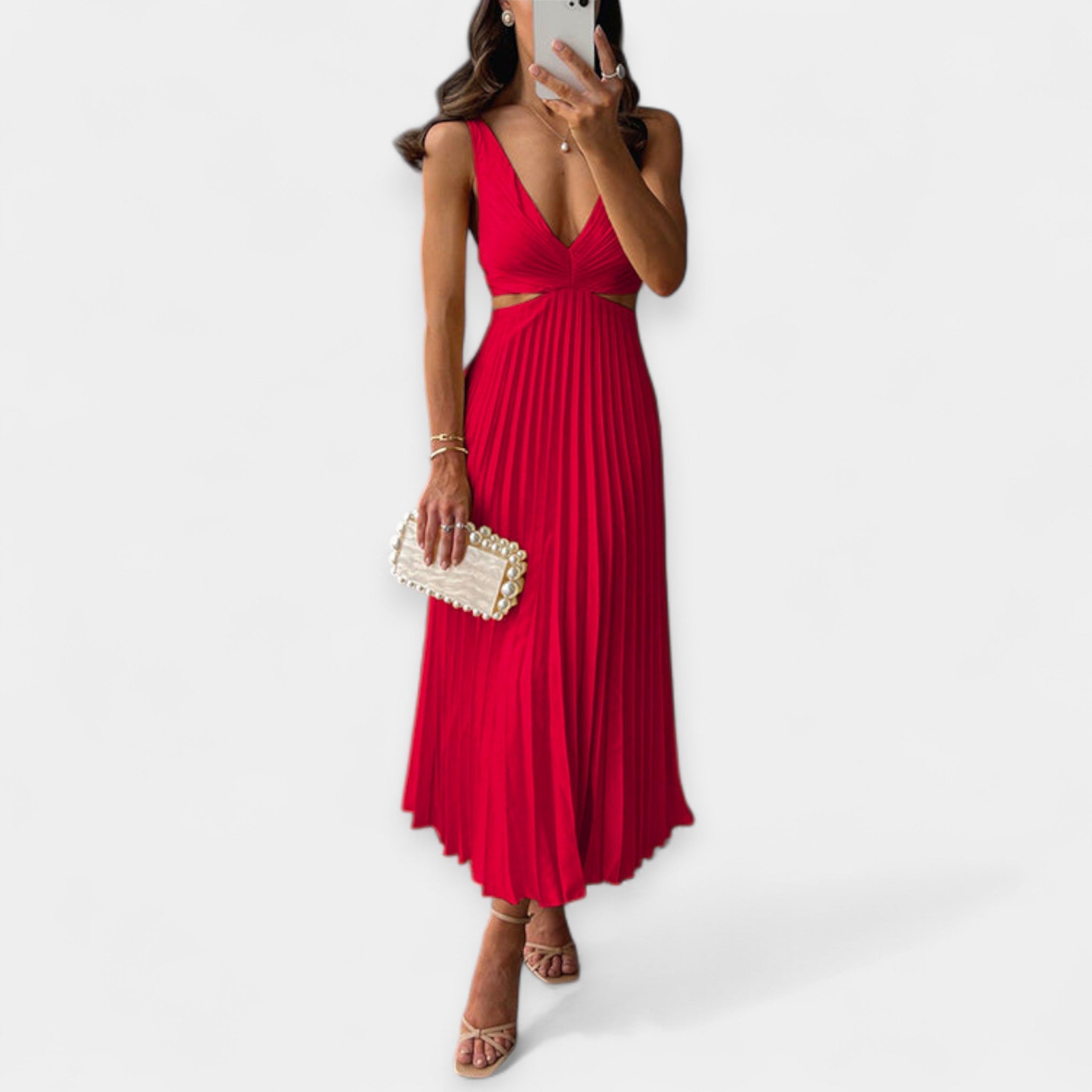 Adriana | Plisszírozott maxi ruha