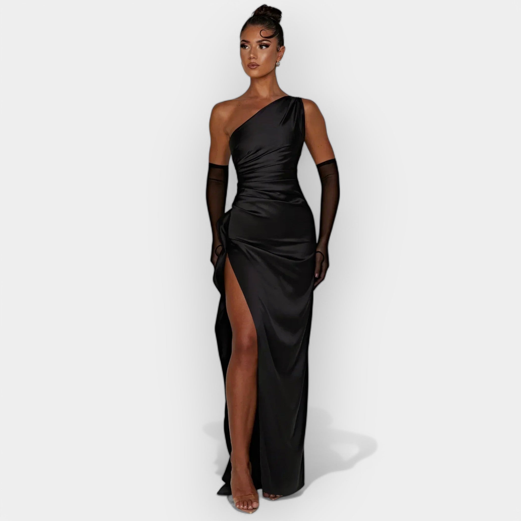 Alina | Sátin ruha elegáns estékre