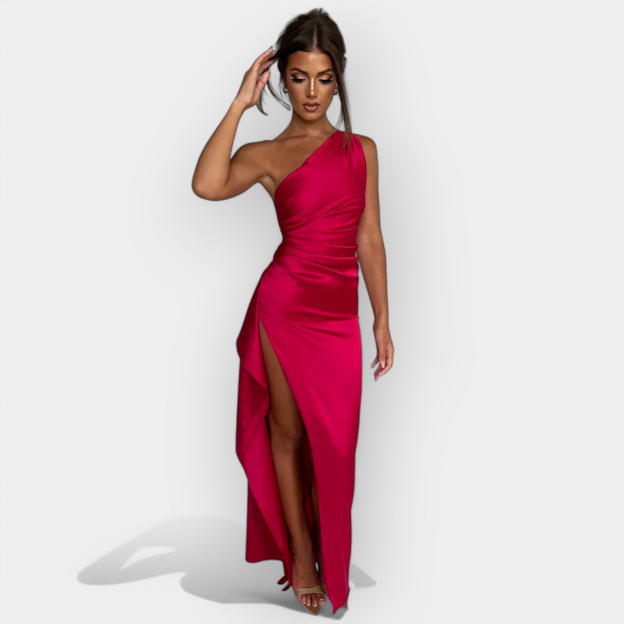 Alina | Sátin ruha elegáns estékre