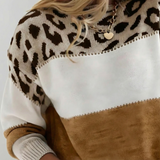 Ophélie | Elegáns leopárdmintás pulóver