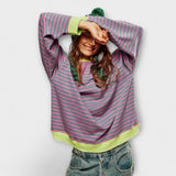 Maarja | Csíkos oversize pulóver