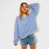 Maarja | Csíkos oversize pulóver