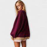 Maarja | Csíkos oversize pulóver