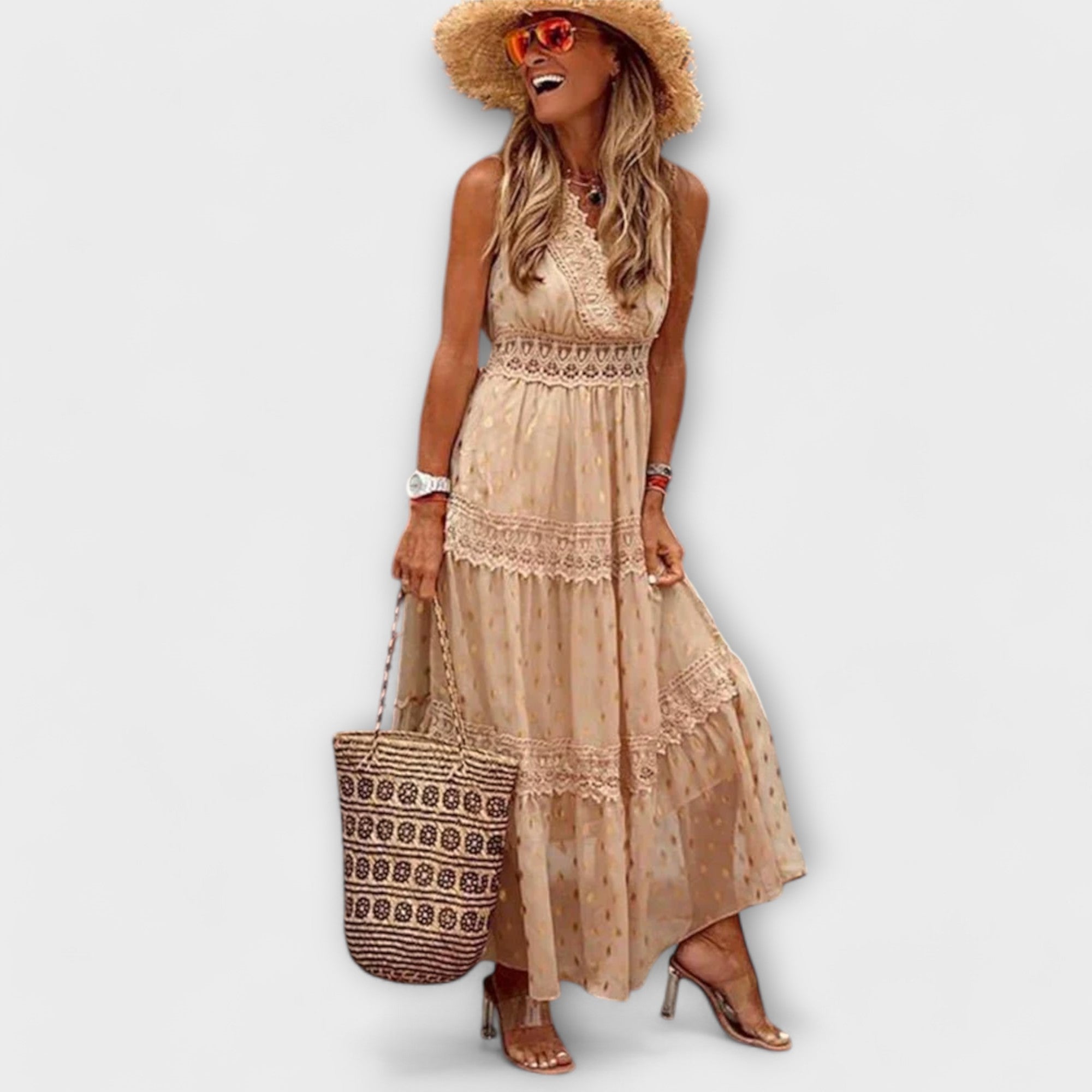 Lola | Boho csipkés maxiruha