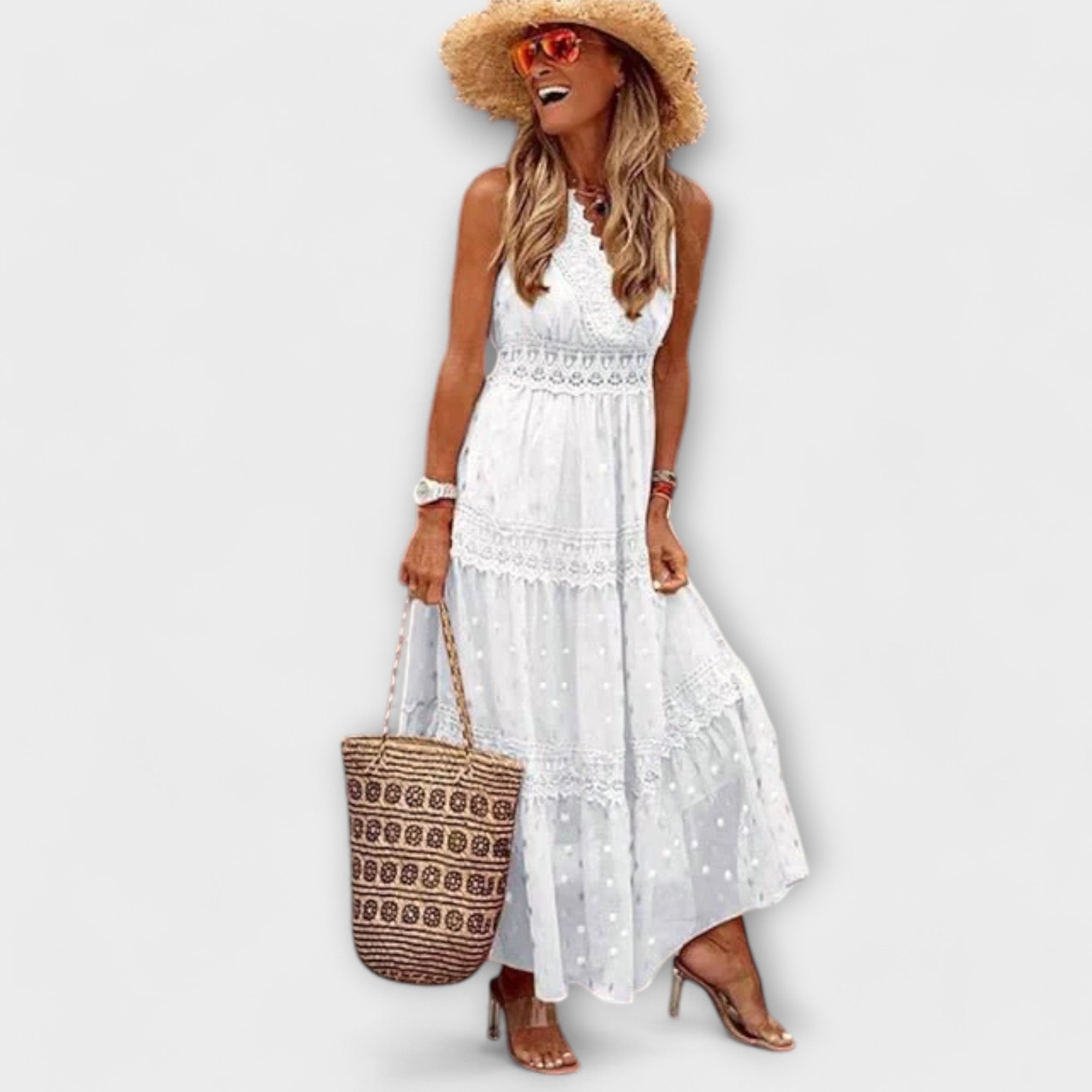 Lola | Boho csipkés maxiruha